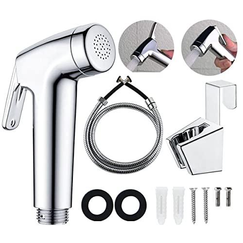 LikeHome Bidet Sprayer for Toilet,Handheld Bidet Rinse Spray Head Hand Toilet Attachment Sprayer Chrome（Without T-Adapter）