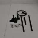 Matte Black Bathroom Accessories Set, KLJKPA 4 Pieces Bathroom Hardware Set, 24 inch Towel Bar, Towel Racks for Bathroom, Robe Towel Hooks, Toilet Paper Holder Wall Mounted