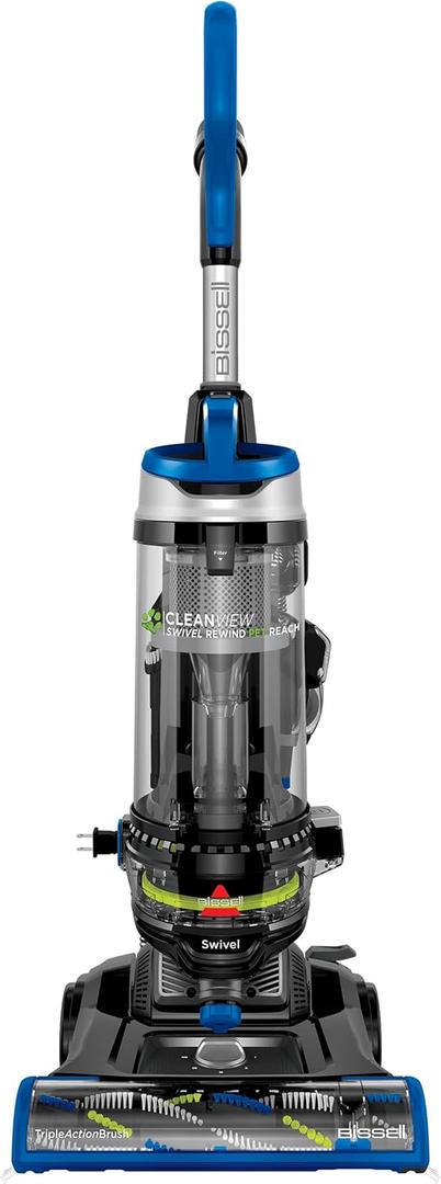 Bissell CleanView Swivel Rewind Pet Reach Vacuum Cleaner, with Quick Release Wand, Swivel Steering and Automatic Cord Rewind, 3197A (Color May Vary)