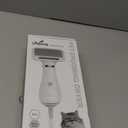 iPettie Pet Grooming Hair Dryer with Slicker Brush, White, Quiet, 2 Heat Settings, Professional Home Use for Short Straight Hair Cat, Narrow Gap Slicker Brush