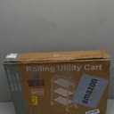 3-Tier Rolling Utility or Kitchen Cart, Lockable Wheels, Multifunctional Storage, Charcoal