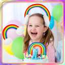 Crazy Hair Clip Kit Crazy Hair Day Accessories for Girls Funny Head Band for Kids and Adults Party Gift(Rainbow)