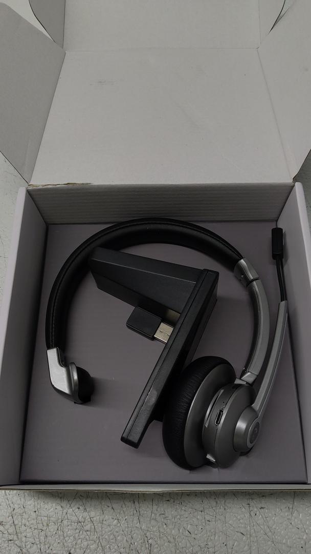 LEVN Wireless Headset 5.2 for Call Center, Bluetooth Headphones with Mic for Work(Noise Cancelling), 65 Hours Woktime & Mute Button,Wireless Headset for Work from Home/Office/PC/Computer/Laptop(Black)