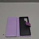 Varikke for Galaxy S22 Ultra Wallet Case Detachable with Card Holder for Women, Glitter Leather Strap Magnetic Flip Wallet Removable Phone Case Cover for Samsung Galaxy S22 Ultra 5G 6.8", Light Purple