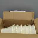 Wellmet Chandelier Shades, ONLY FOR CANDELABRA BULBS, Clip-on Fitter Lamp Shades, 3" X 6" X 5", 6 Pcs Set (Bell-3x6x5 inches, Cream white)