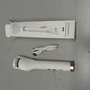 Heated Eyelash Curler Premium PRO - Fast Heat up in 8s - 24 Hours Long Lasting - Rechargeable Electric Eyelash Curler with Type-C, Innovative L Silicone, 2 Heat Modes, Anti-Burn Eyelid, White-HA