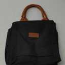 Joymee Lunch Bag Women Insulated Lunch Box Reusable Leakproof Large Spacious Cooler Tote for Women Men Adult with Bottle Holder and Side Pockets for Work Office Travel Picnic - Black