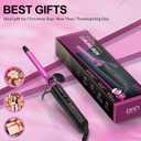 1/2 Inch Small Curling Iron for Short Hair, Dual Voltage Small Curling Wand with 2 Heat Settings 430F & 450F for Tight Curls, Pink