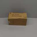 Delove 68 oz/2 Liter Glass Pitcher with Shatterproof Shell - Heat Resistant Glass Liner - Stainless Steel Lid - Carafe & Jug for Iced Tea,Hot/Cold Water,Homemade Juice Beverages (Black)