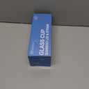 Bamboo Lid Glass Cup Straw High-temperature Resistant Drinkware for Juice Milk Tea and Smoothies Stylish Beverage Tumbler for Home and Parties (Transparent)