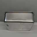 Stainless Steel Cat Litter Box for Adult Cats or Kitty/Kitten 18"x14"x6" Rust-Proof, High Side, Non Stick, No Smell, Easy to Clean Metal Cat Litter Box