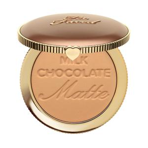 Too Faced Chocolate Soleil Matte Bronzer | Long Lasting + Cruelty Free with a Matte Finish (01 Milk Chocolate (Light/Medium))
