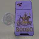 Buleens for Moto G Power 5G 2024 Case - with Ring Stand & Camera Cover Aesthetic Cute Designed for Women Girls Boys Cool Funny Kawaii for Motorola G Power 5G 2024 Phone Case Compatible with Magsafe (Purple Cowboy)