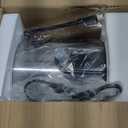 Qcen Juicer Machine, 800W Centrifugal Juicer Extractor with Wide Mouth 3 Feed Chute for Fruit Vegetable, Easy to Clean, Stainless Steel, BPA-free (Black)