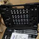 Gear Puller Set, Reversible 2 & 3-Jaw Puller Set, CR-V Steel 3" 4" 6" 8" Bearing Puller Kit (24pc) for Gear, Bearing, Pulley and Flywheel, Puller Tool with Black Carry Box