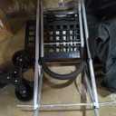 dbest products Trolley Dolly Black Foldable Shopping cart for Groceries with Wheels and Removable Bag and Rolling Personal Handtruck Standard