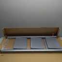 XinSunho 3 Step Ladder, Folding Step Stool with Anti-Slip Wide Pedal, Portable Sturdy Steel Ladder 3 Steps, 330lbs Safety Kitchen & Household Ladder (Gray)