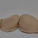 YANDW Strapless Lightly Padded Full Figured Coverage Bra Clear Back Multiway Invisible Straps Backless Brassiere for Women (38C, Nude)