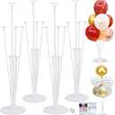 4 Sets Balloon Stand Kits, Balloon Sticks Holder with Base for Table Baby Shower Gender Reveal Graduation Birthday Wedding Anniversary Party Decorations