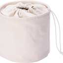 Tall Purse Organizer Insert Womens Canvas Round Handbag Organizer Storage,Handbag Purse Organizer Round Cosmetic Pouch Bag Bucket Makeup Bag