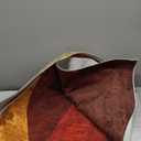 YIHOUSE Brown Area Rug 8x10,Geometric Burnt Orange Area Rug Non Slip,Farmhouse Rugs Washable,Vintage Burgundy Carpets for Bedroom, Boho Rug for Kitchen,Dining Room