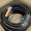 3/8" ID Pressure Washer Hose 100 ft, 4800 PSI Steel-Braided & Durable - Flexible & Kink-Resistant, Power Washer Hose with Swivel Quick Connect & M22-14mm Adapter, Hot/Cold Water Compatible