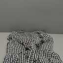 Womens Plaid A-line Dresses Shoulder Straps Ruffle Hem Casual Mini Dress with Side Pocket (Medium)