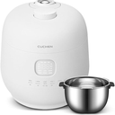 Cuchen 10-Cup Premium IH Pressure Rice Cooker & Multi-Cooker, Full 304Ti Stainless Steel Inner Pot, Dual High/Non-Pressure, Slow Cook & Auto Steam Clean (CRH-TWS1010PWUS)