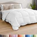 Full Size, White Alternative Down Comforter - Warm, Lightweight & Breathable Hotel Quality Bedding Set for Men, Women, Kids and Teens - All Season Oversized Cooling Microfiber Duvet Insert Comforter