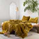 Labhanshi Velvet Duvet Cover (Lime Green, Queen 90x90 Inch)