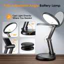 One Fire Battery Operated Lamp, 3600mAh Cordless Lamps Rechargeable Cordless Table Lamp,10 Brightness Rechargeable Lamps Table Lamp, Wireless Battery Lamp Portable Light