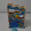 Melissa & Doug Rollables Wooden Ocean Slide Infant and Toddler Toy (5 Pieces) - FSC Certified