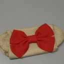 Malier New Linen Large Christmas Stocking for Dogs Cats Pets Jute Natural Burlap Dog Bone Shape Hanging Dog Christmas Stocking - Red