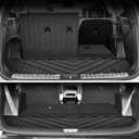 Custom for 2020-2025 Hyundai Palisade Cargo Mats Trunk Liner with 3rd Rear Seat Backrest Mat All Weather TPE Protection Mat Accessories (for 2020-2025 Hyundai Palisade)