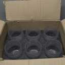 ZOOFOX Set of 6 Romantic Water Glasses, 12 oz Hobnail Glasses Tumbler, Clear Embossed Vintage Glassware Set for Beer, Cocktail, Soda, Beverages