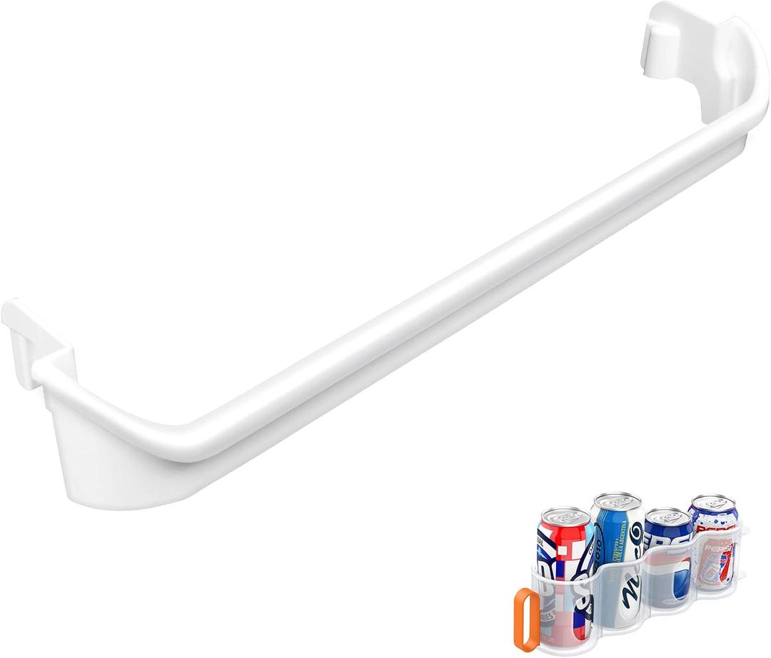 UPGRADED 240535101 Refrigerator Door Rack Replacement Retainer Bar Compatible with Frigidaire Kenmore Refrigerator Door Shelf Replacement Parts AP3214801, AH735091, FRT15HB3JW3, FFTR1513LW0 Door Rack