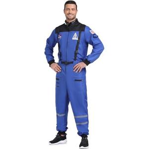 SIZGAROOT Mens Astronaut Costume Adult Male Space Suit Costume for Men Halloween Party Dress Up, XXL