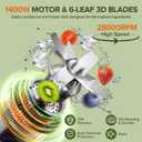 Blender for Smoothies, Blender with 68Oz. Pitcher & 20Oz. Grinder, 28000 RPM Blenders for Kitchen, Ice Crushing, Frozen Fruits, Blending