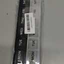 2 Pack Weekly Pill Organizer, Large 7 Day Pill Case, Daily Vitamin Case Medicine Box, AM/PM Pill Containers for Medicine Supplements Fish OilWhite & Black