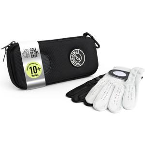Stripebird - Original Performance Golf Glove Holder Case (Stealth Black) - Protect and Keep Golf Gloves Dry - Moisture Free Storage - Organizer Case