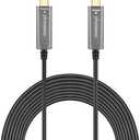phoossno USB C to C Fiber Optical Cable USB 3.1 Type C Cable 10Gbps 33FT Compatible with Microsoft Azure Logitech Camera Aver &Vaddio & Barco ClickShare Touch Screen Kinect Intel RealSense, 10M C-C Straight 180℃