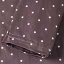 Mxiqqpltky Polka Dot Pants Sets Women 2 Piece Lounge Outfits Y2k Long Sleeve Top and Fold Over Leggings Pants Tracksuit Sets (Brown, S)