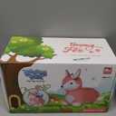 iPlay, iLearn Bouncy Pals Hopping Fox Horse, Toddler Girl Inflatable Bouncing Animal Hopper Toy, Outdoor Indoor Plush Ride on Bouncer, Baby Birthday Gift 18 Month 2 3 4 Year Old Kid - Fox