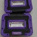 Rechargeable Black Light, Battery Powered Blacklight, Cordless 395nm Ultraviolet Flood Light for Neon Glow Party,Halloween,Body Painting,2 Packs