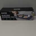 Saker Food Warming Mat,Electric Warming Tray for Food, Adjustable Heating Mat for Countertop with 3 Temperature Settings & Child Lock, Portable Foldable Food Warmer for Party, Buffet, Daily Use