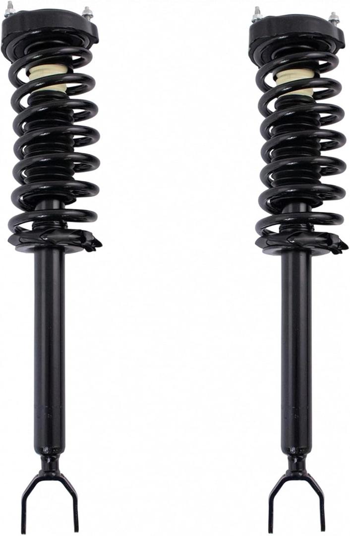 TRQ Front Strut and Spring Assembly Set Loaded Compatible with 06-09 Mercedes Benz E350 RWD 07-11 CLS550 06 CLS500 Without AirMatic Suspension Models