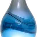 MAXWINER Essential Oil Diffusers Handmade Art Glass Ultrasonic Aromatherapy Diffusers with 7 Colors Lights Changing, Waterless Auto Shut-Off, Time Setting for Home, Office, Room 120ml (Ink)