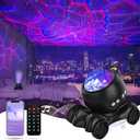 ENOKIK Star Projector, Galaxy Projector Built-in Bluetooth Speaker and 8 White Noise, Night Light for Kids Adults, Aurora Nebula Lamp for Home Decor/Relaxation/Party/Music/Gift (Black)