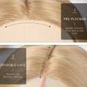BrittyHair Blonde Wigs for Women 26 Inches Long Straight Layered Wig Middle Part Blonde Layered Wigs Natural Looking Heat Resistant Synthetic Wig for Daily Party Cosplay Use (#Mixed Blonde, 26 Inch)