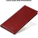 Lavemi Ultra Slim Thin Leather Women Wallet RFID Blocking Credit Card Holder Bifold Long Ladies Billfold